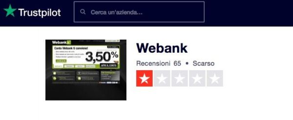 Webank Trustpilot