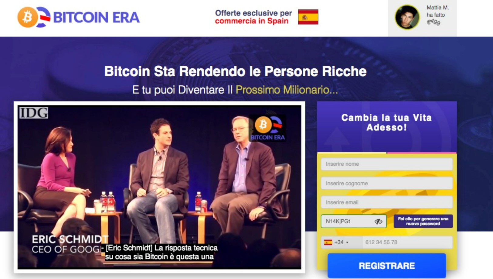 Bitcoin Era sito ufficiale