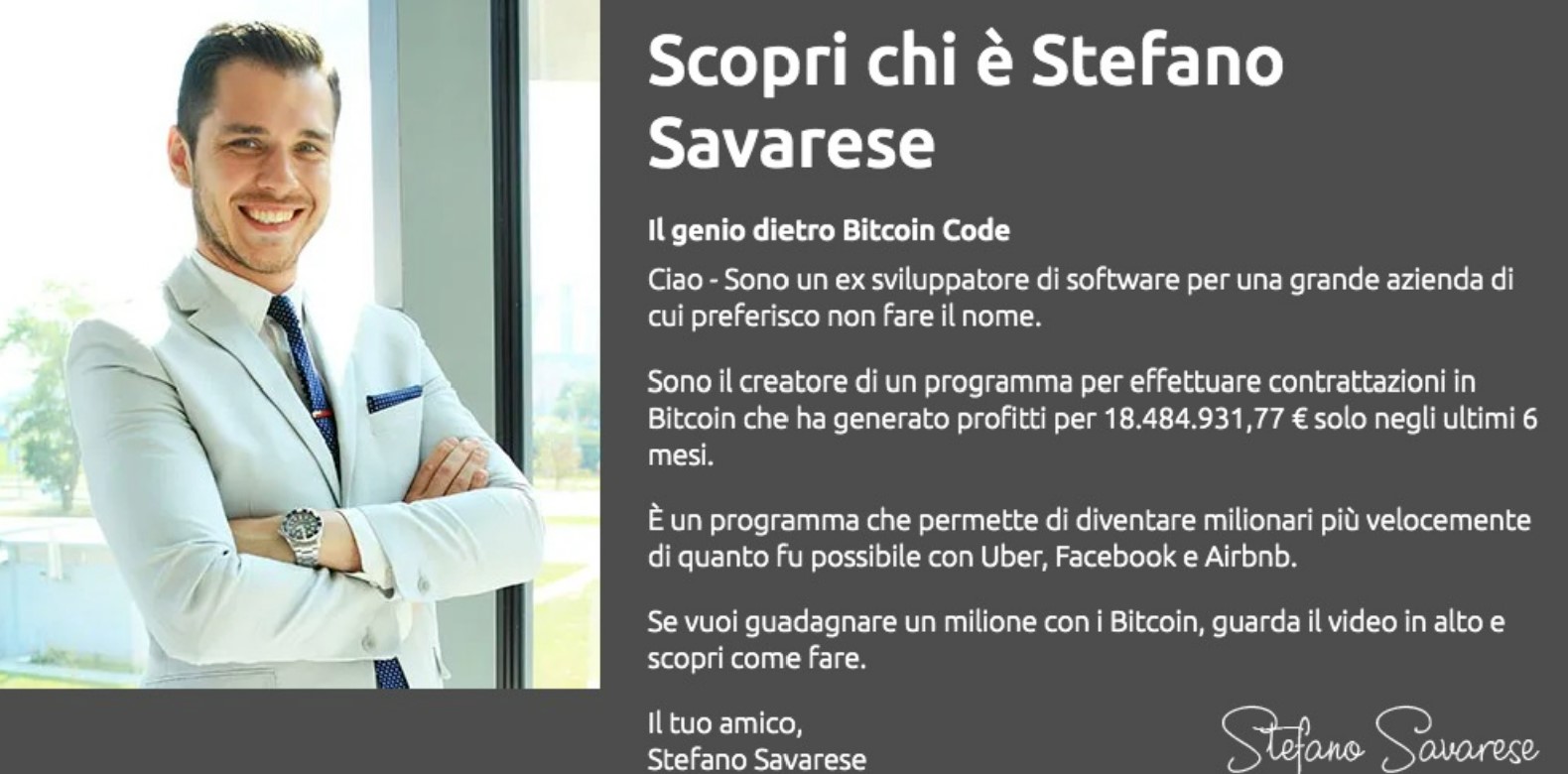 Stefano Savarese Bitcoin Code