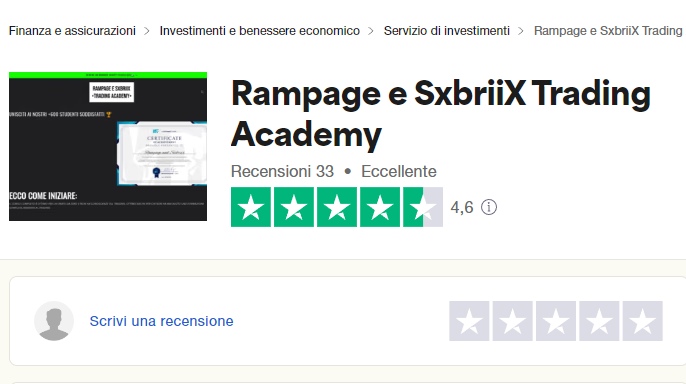 Rampage e SxbriiX Trading Academy opinioni e recensioni